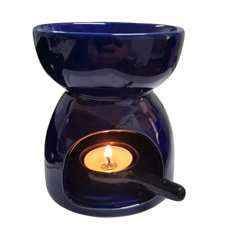 1PC Brand New High Quality Ceramic Aroma Burner Essential Oil Burner Aromatherapy Candle Holder For Home Decoration Hot Cheap