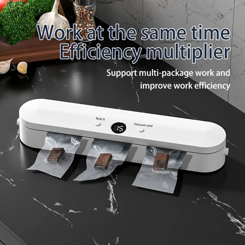 Xiaomi 2-in-1 Vacuum Sealer Dry and Wet Dual-purpose Automatic Packaging Machine Food Vacuum Sealer Food Preservator Home