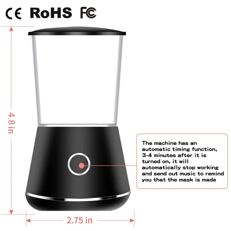 Mini for Facial Mask Maker Machine Fruit Vegetable Home DIY Face Mask Maker Machine Automatic Quiet Beauty for