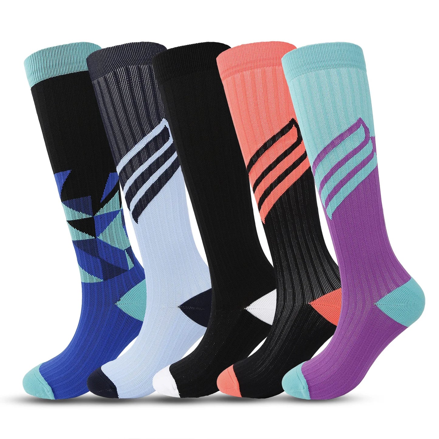 1pair Men's Football Socks, Breathable Sweat-absorbing Sock For Super Foot Bowl