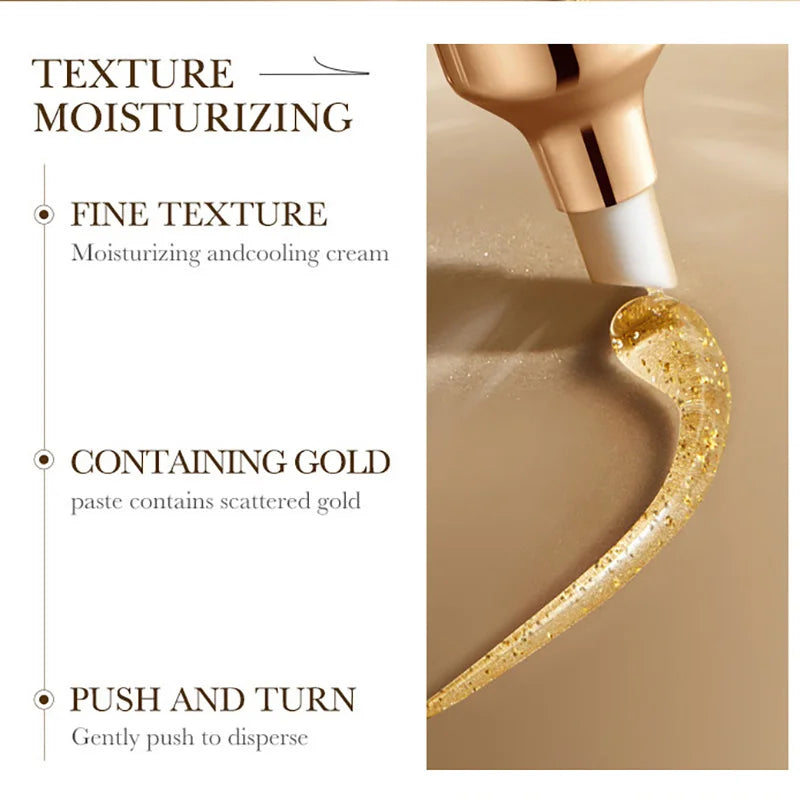ZOZU 24K Gold Eye Cream Anti Dark Circles Removal Eyes Bags Moisturizing Firming Eye Creams Beauty Eyes Skin Care Products