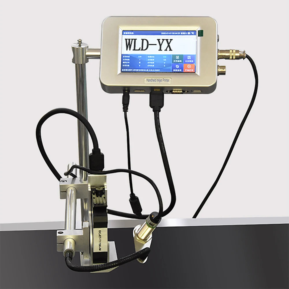 12.7mm Industrial Continuous Coding Machine Expiry Date Barcode Labels Mask Online Thermal Tij Inkjet Printers For Conveyor Belt