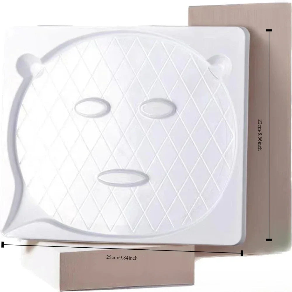 1Pc DIY Facial Mask Plate for Seaweed Granules Masks Machine Maker Clear PVC Mask Mould Tray Reuseable Mask Making DIY Tool