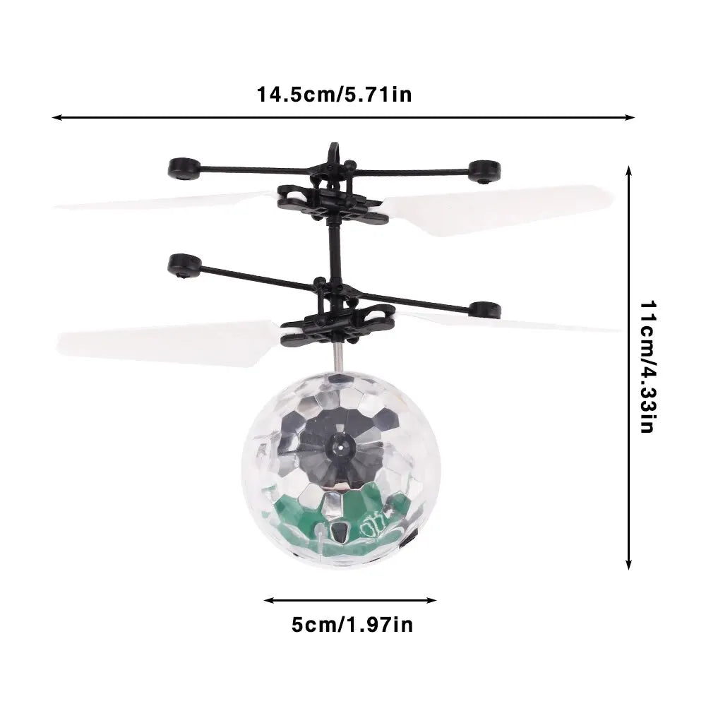 1Pc Colorful Mini Drone Shinning LED Drone Flying Ball Helicopter Light Crystal Ball Induction Quadcopter Aircraft Kids Toys