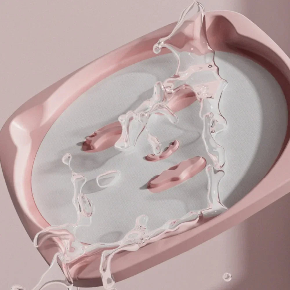 1Pc DIY Facial Mask Plate for Seaweed Granules Masks Machine Maker Clear PVC Mask Mould Tray Reuseable Mask Making DIY Tool