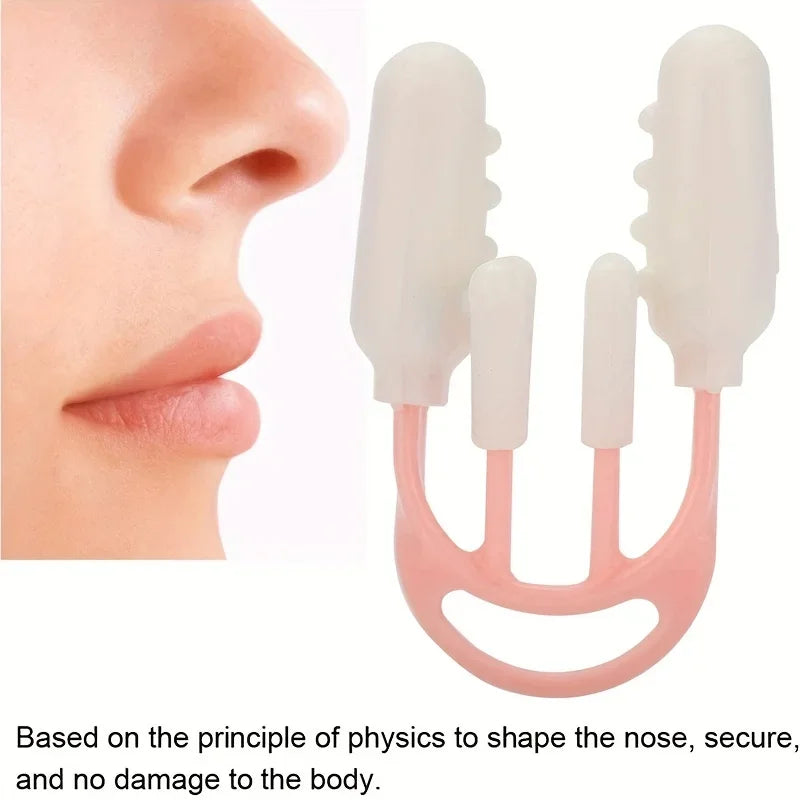 Nose Shaper Clip Pain Free Nose Bridge Straightener Corrector Beauty Up Lifting Soft Safety For Wide Crooked Nose Peopl
