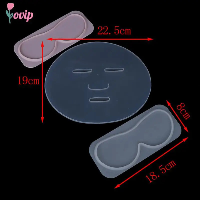 1pc DIY Silicone Reuseable Facial Mask Mold For Fruit Vegetable Mask Machine Maker Clear Mask Mold Tray Mask Making Tool