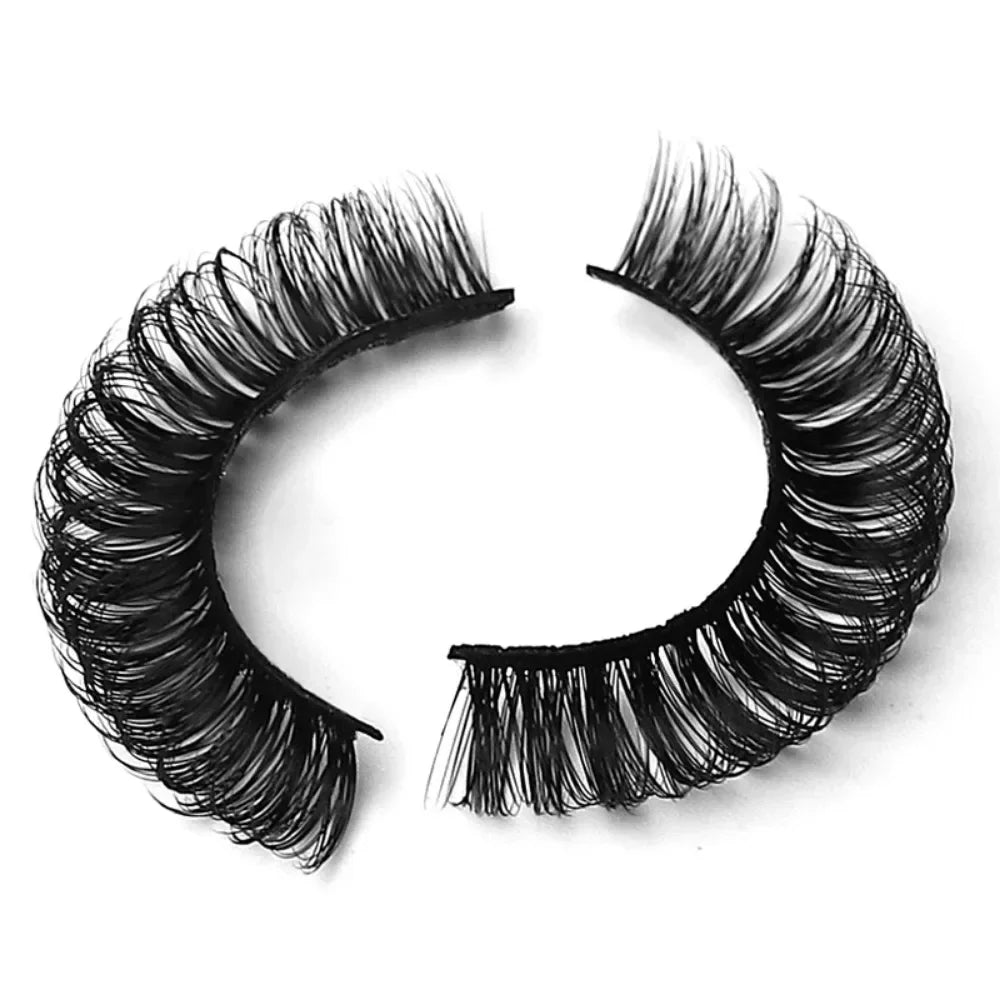 10 Pairs Russian Strip Lashes DD Curl False Eyelashes Fluffy Wispy Faux Mink Lashes Pack Fluffy False Lashes russian extensions