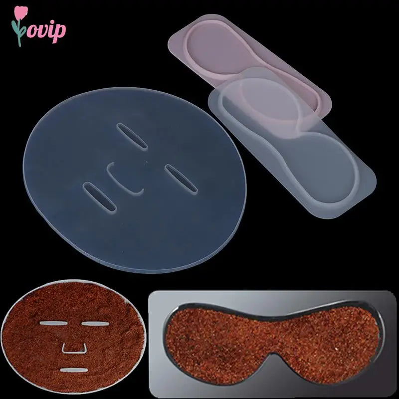 1pc DIY Silicone Reuseable Facial Mask Mold For Fruit Vegetable Mask Machine Maker Clear Mask Mold Tray Mask Making Tool