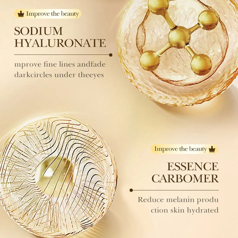 ZOZU 24K Gold Eye Cream Anti Dark Circles Removal Eyes Bags Moisturizing Firming Eye Creams Beauty Eyes Skin Care Products