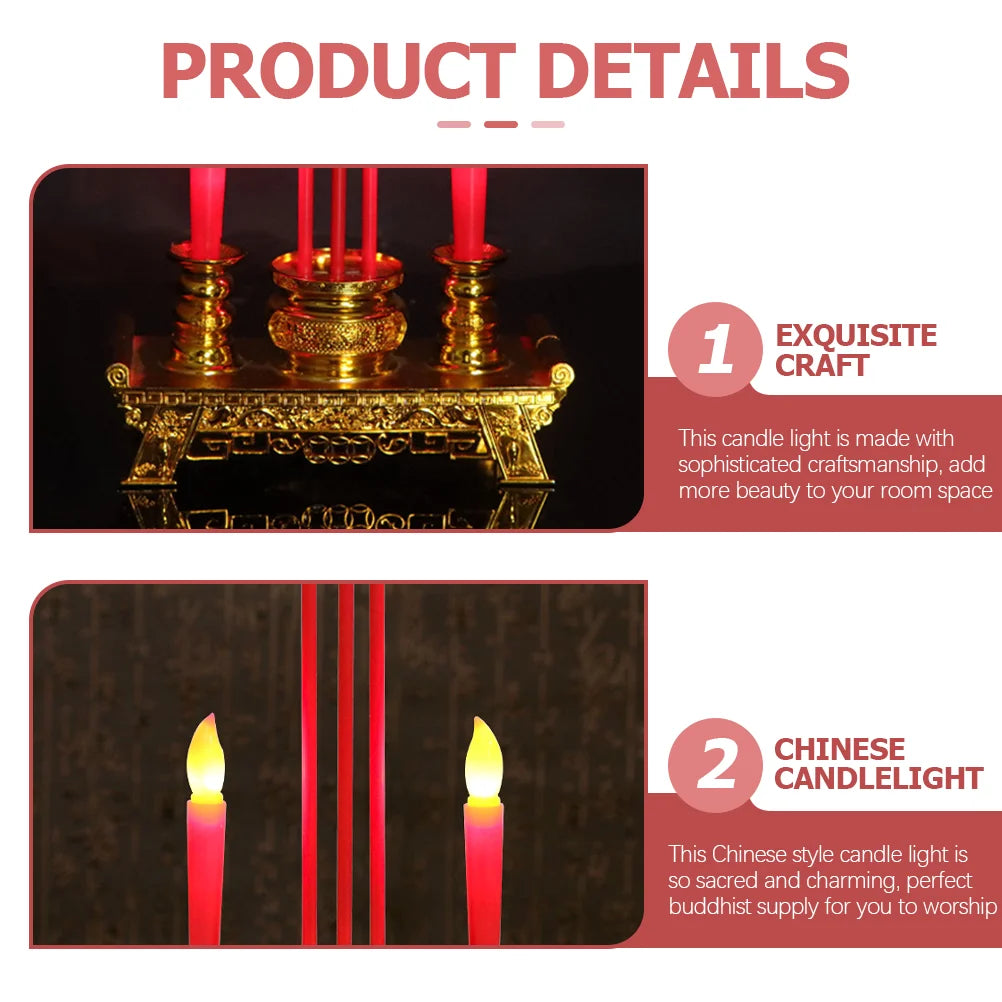 Worship lamp Electric Fake Buddhism Light Worship Altar Table Decor