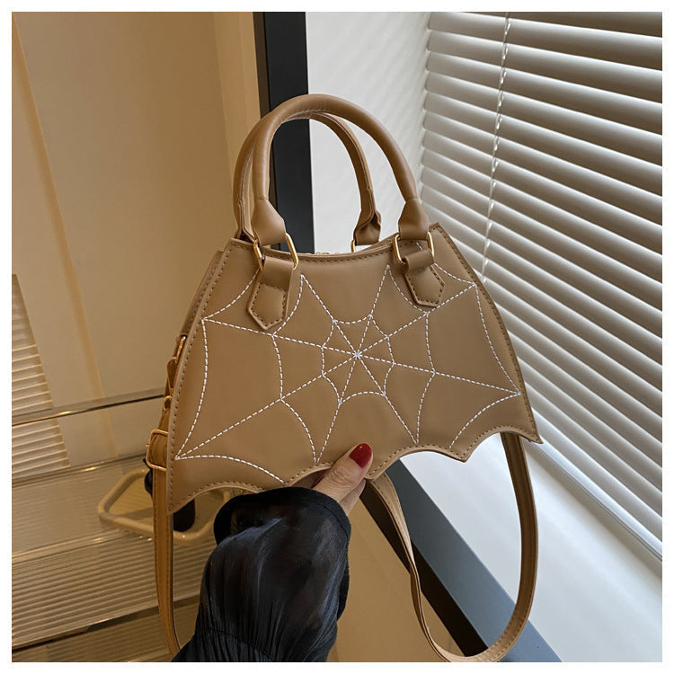 price 2.90 weight 280g Halloween Spider Web Saddle Bags Fashion Personality Crossbody Shoulder Bag With Handle Women's Handbags