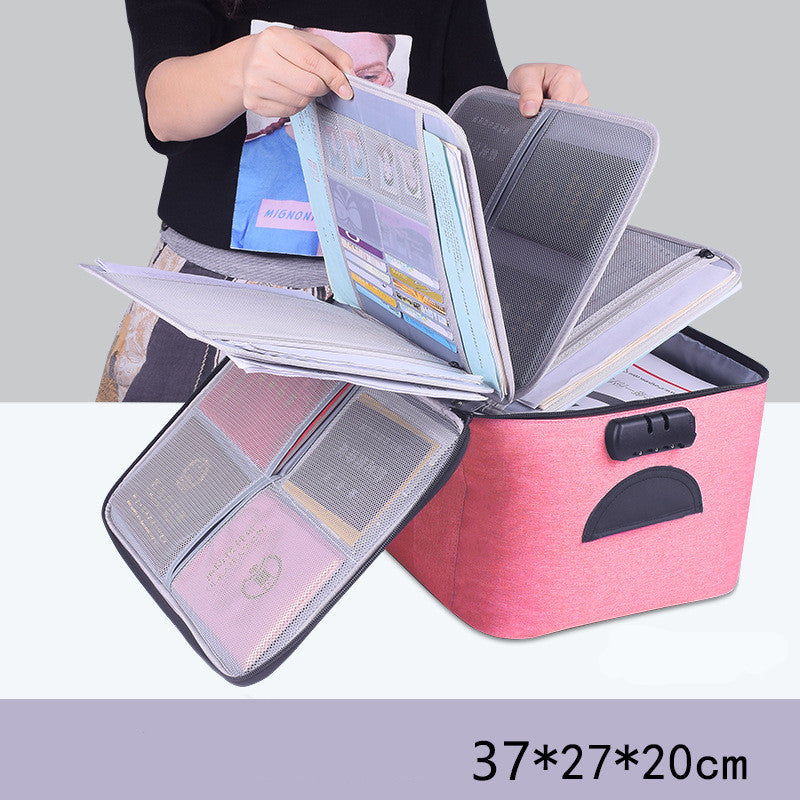 The Document Storage Bag Is Free To Disassemble And Foldable For Family Use.