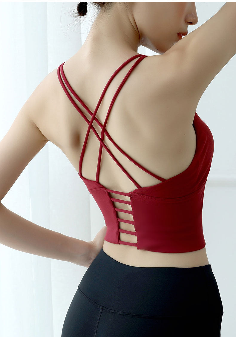 European And American Beauty Back Camisole Bra Sports Underwear Women