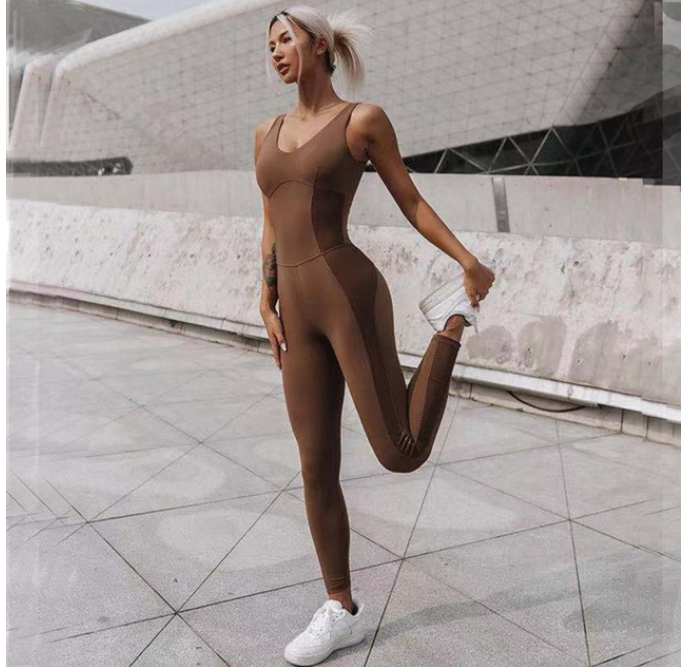 Breathable Sleeveless Stretch Beauty Back Aerial Yoga Suit Women