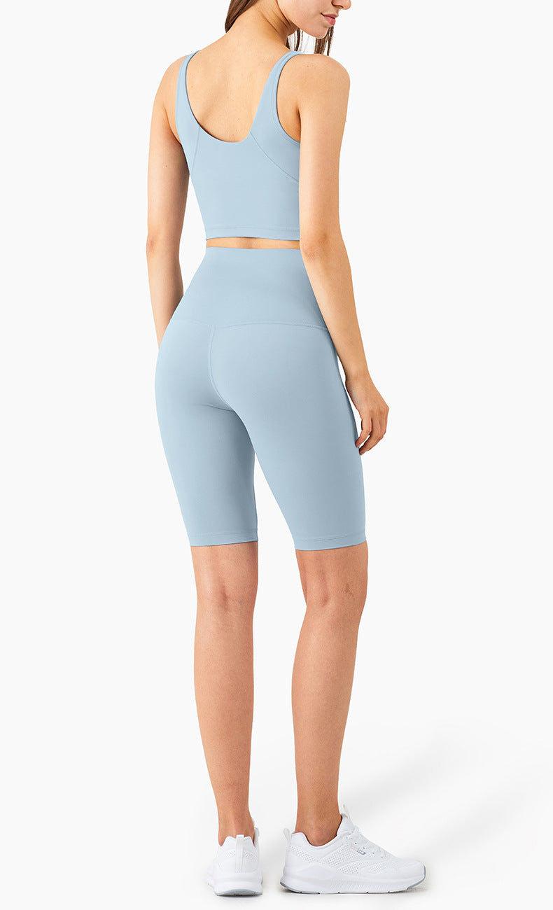 Nuls Nude V-neck Beauty Back Yoga Vest Women