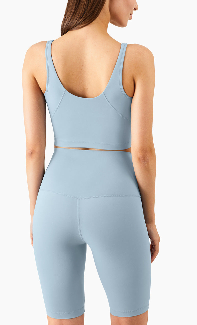 Nuls Nude V-neck Beauty Back Yoga Vest Women