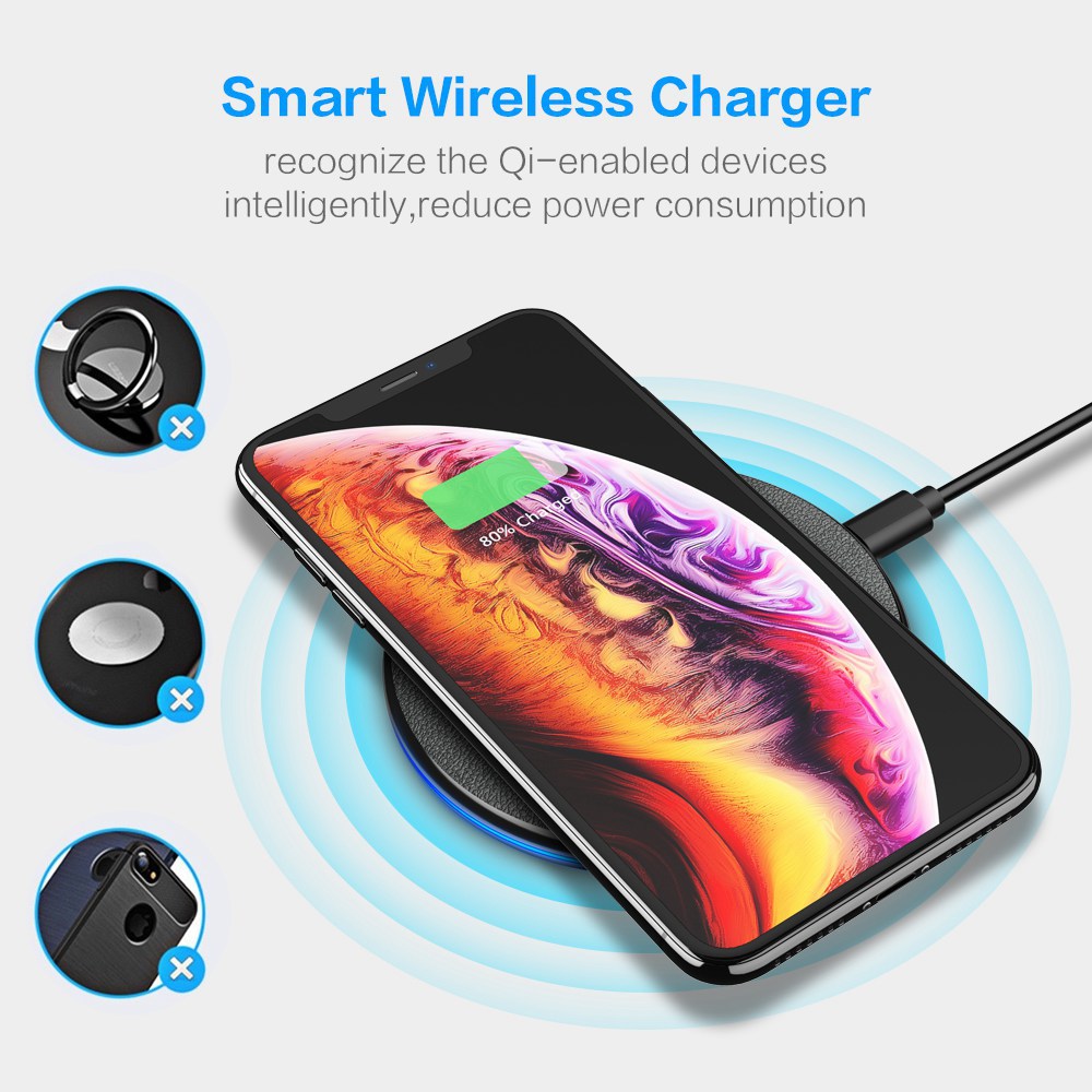 Desktop Simple Wireless Charging Mobile Phone Charger Ultra-light And Portable
