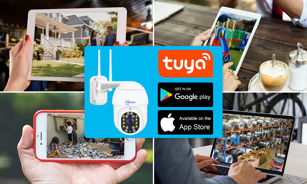 2 Antennas 8LED Night Vision Light Moving Head IP Camera Wifi Wireless Remote