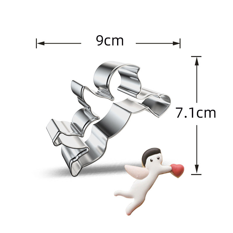 Stainless Steel Biscuit Mold Love Angel