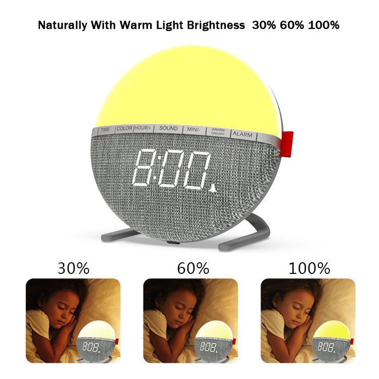Wake-Up Light Night Light Clock Alarm Sleep Music Alarm Clock