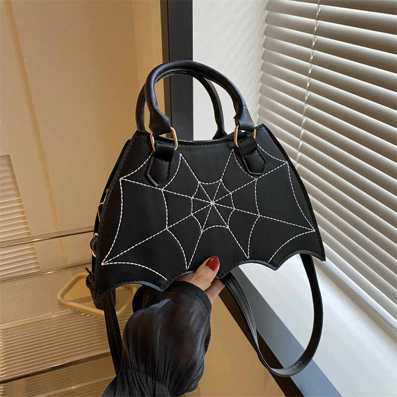 price 2.90 weight 280g Halloween Spider Web Saddle Bags Fashion Personality Crossbody Shoulder Bag With Handle Women's Handbags