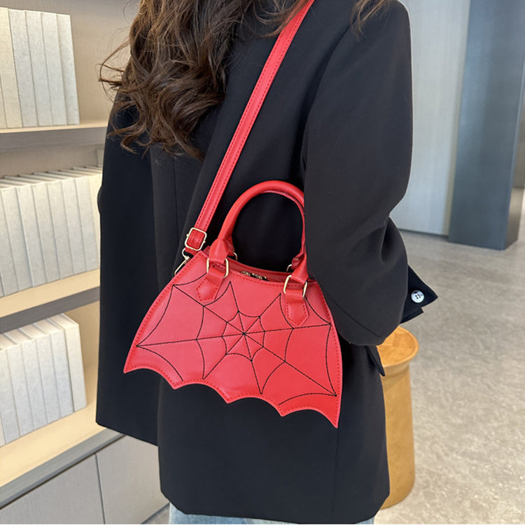 price 2.90 weight 280g Halloween Spider Web Saddle Bags Fashion Personality Crossbody Shoulder Bag With Handle Women's Handbags