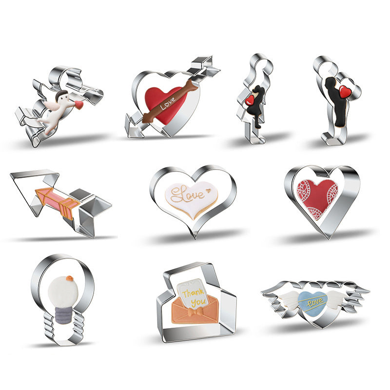 Stainless Steel Biscuit Mold Love Angel