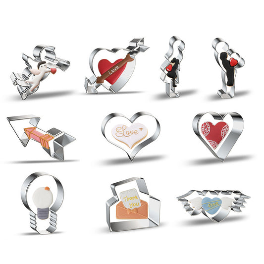 Stainless Steel Biscuit Mold Love Angel