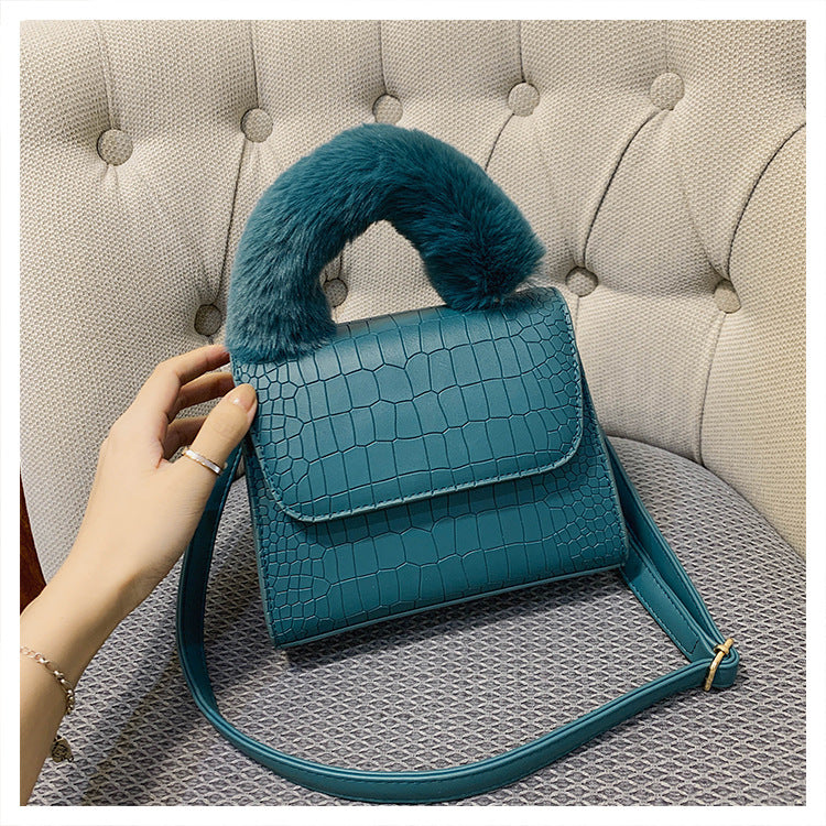 Stone grain crossbody shoulder bag