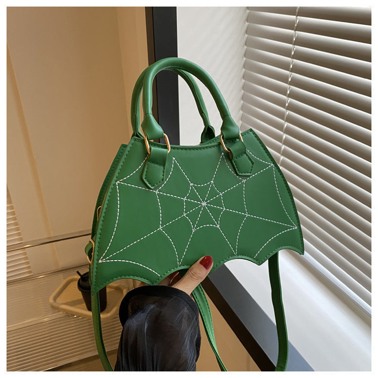 price 2.90 weight 280g Halloween Spider Web Saddle Bags Fashion Personality Crossbody Shoulder Bag With Handle Women's Handbags