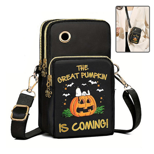 price 1.81 weight 100g Halloween Pumpkin Pattern Phone Bag Coin Wallet Cute Mini Crossbody Shoulder Bags For Kids Women