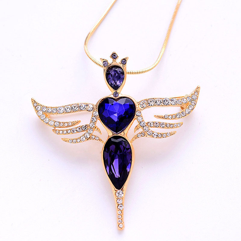 Crystal Sweater Chain Necklace High-end Wholesale