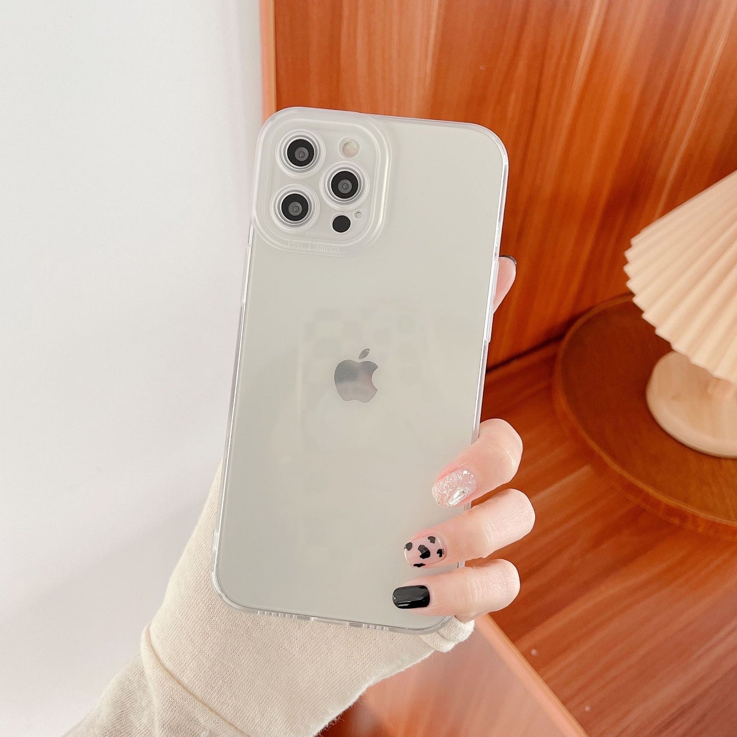 Simple Transparent Solid Color All-inclusive Mobile Phone Case