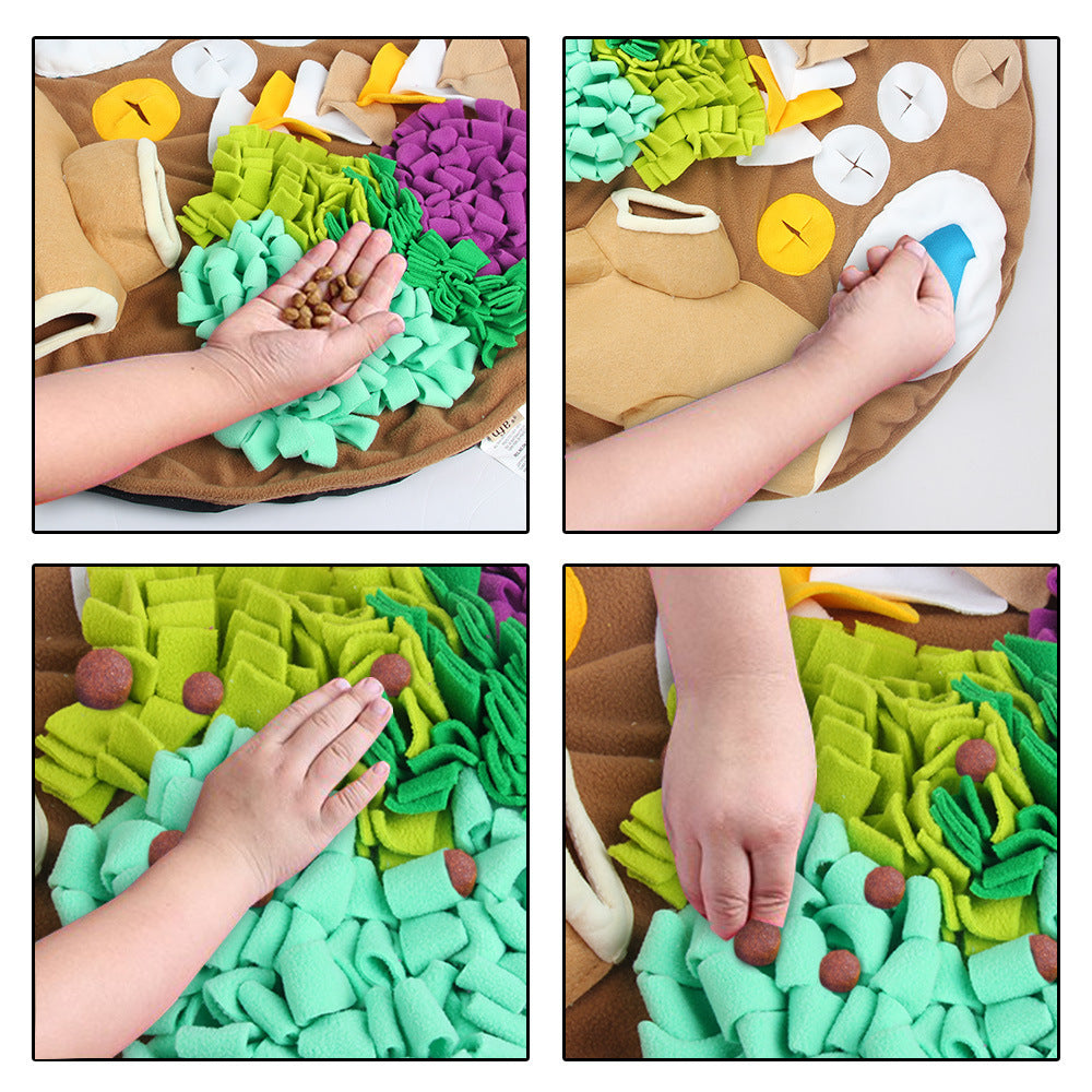 Slow Food Puzzle For Dogs To Relieve Stress And Sniff Pad