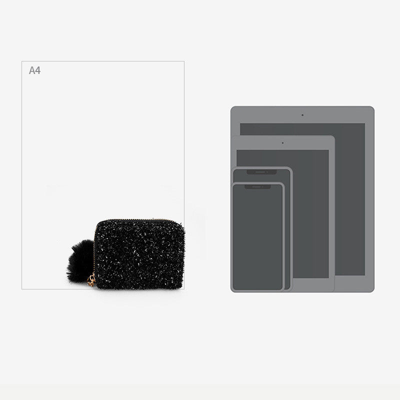 Short Solid Color Mini Multi-Card Small Wallet