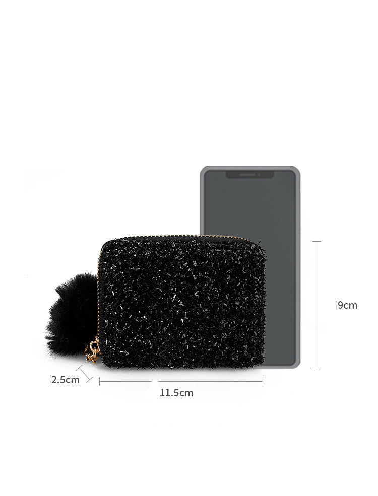 Short Solid Color Mini Multi-Card Small Wallet