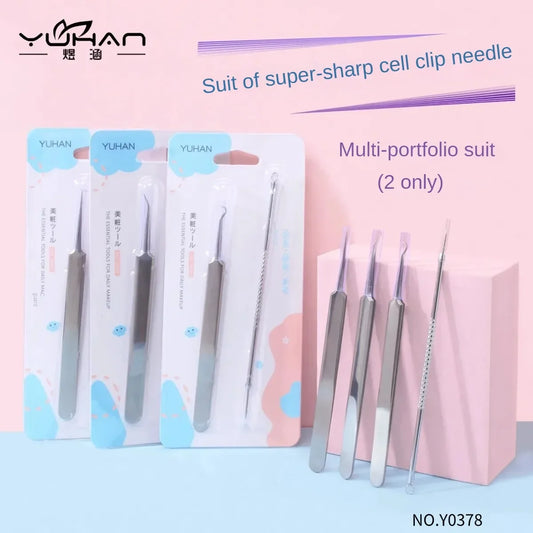 Acne needle blackhead acne remover female skin care beauty acne pores face cleansing blackhead acne needle skin care tool