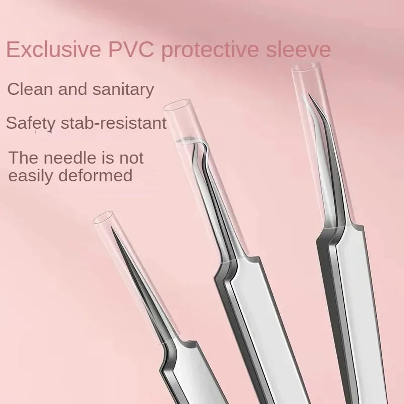 Acne needle blackhead acne remover female skin care beauty acne pores face cleansing blackhead acne needle skin care tool
