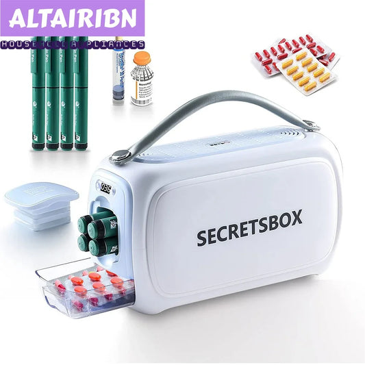 Mini Fridge For Insulin Diabetic Madicine Portable Refrigerator 36-46℉ Cooler Travel Case 20000mAh Battery USB Charger 12-36H