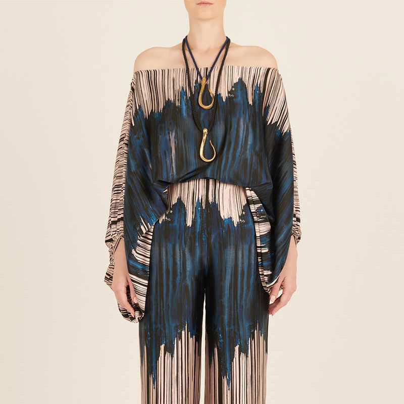 New Women&#039;s Temperament Loose Top Trousers Fashion Two-piece Set