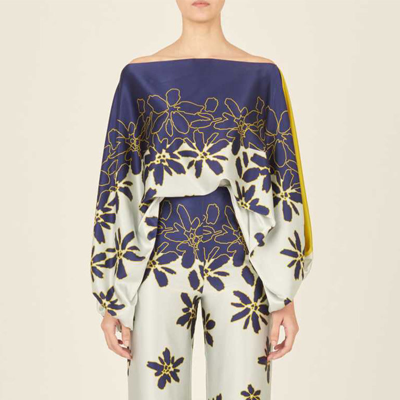 New Women&#039;s Temperament Loose Top Trousers Fashion Two-piece Set