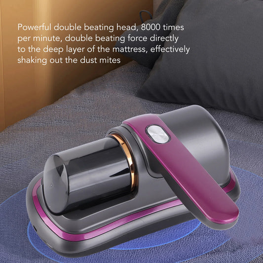 Mite Bed Vacuum Cleaner Cordless Handheld Mattress Cleaner UV Mite Remover Cleaning Machine for Pillows Sheets Sofas Plush Toys
