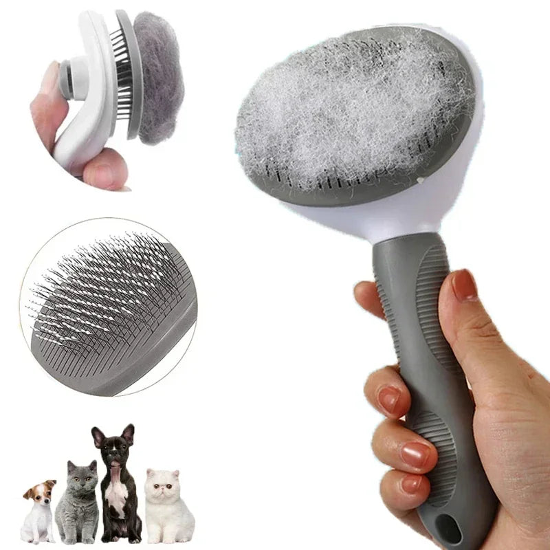 Pet Hair Removal Tool Dog Brush Cat Comb Animal Grooming Tools Stainless Steel Beauty Massage Comb Supplies Products Home Garden