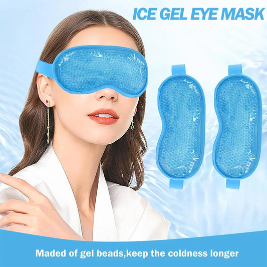 Gel Ice Eye Mask, Ice Eye Beauty Cold Sleep Eye Mask, Suitable for Cold Compress Facial Lifting, Fatigue Relief and Relaxation
