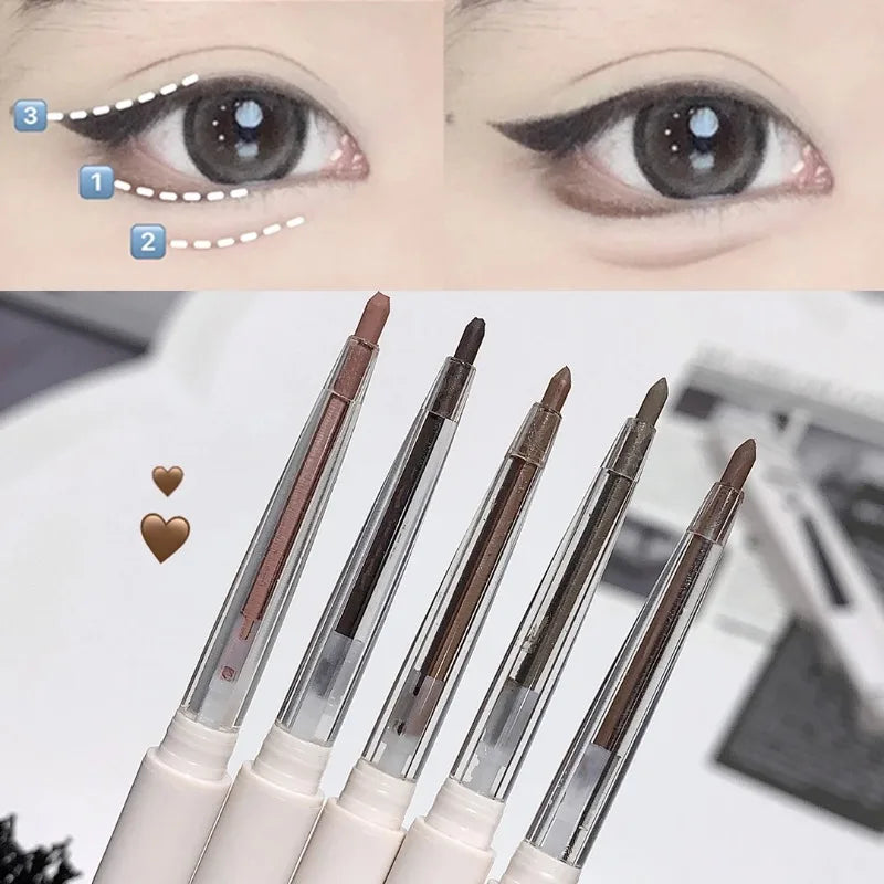 Matte Eye Shadow Lying Silkworm Gel Pen Natural Tea Brown Quick Drying Eye Liner Pencil Waterproof Beauty Cosmetics Women Makeup