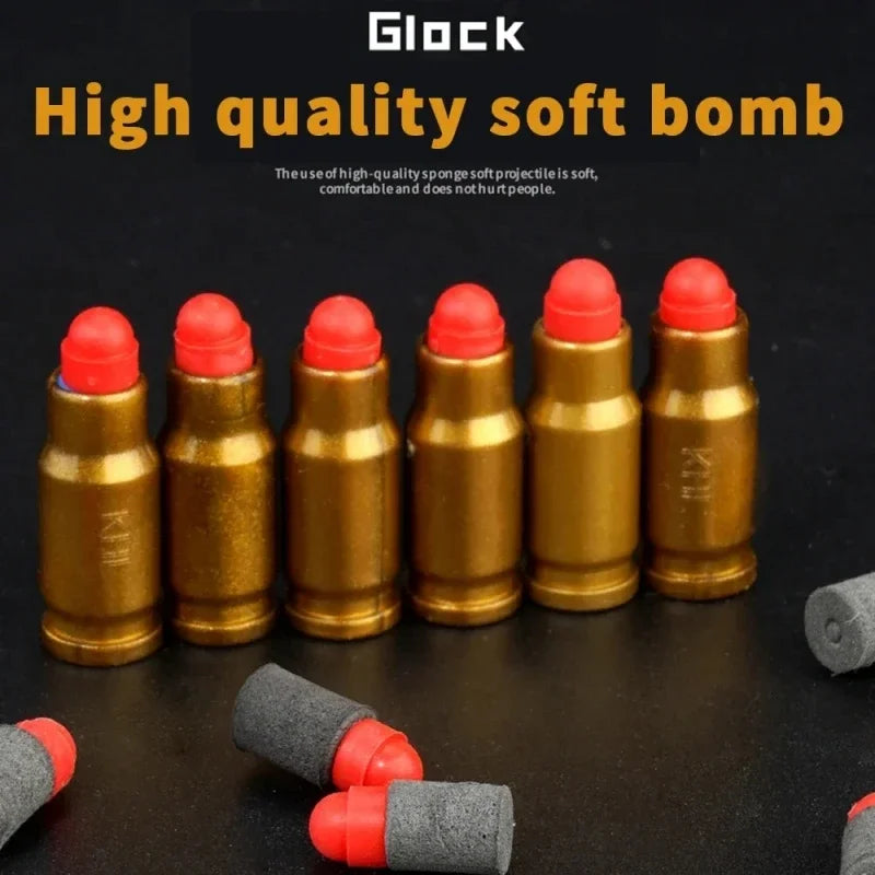 Newest Glock18 Shell Ejecting  Pistol Soft Bullet Toy Gun Weapon Children Armas Shoot Outdoor Game Boys gift
