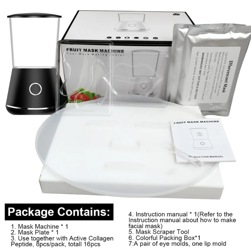 Mini for Facial Mask Maker Machine Fruit Vegetable Home DIY Face Mask Maker Machine Automatic Quiet Beauty for