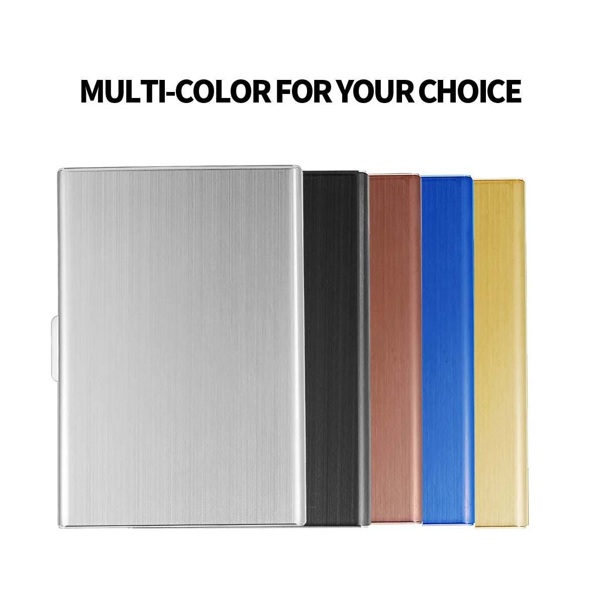 RFID Credit Card Holder Stainless Steel Business Card Holder ID Card Case Slim Metal Wallet