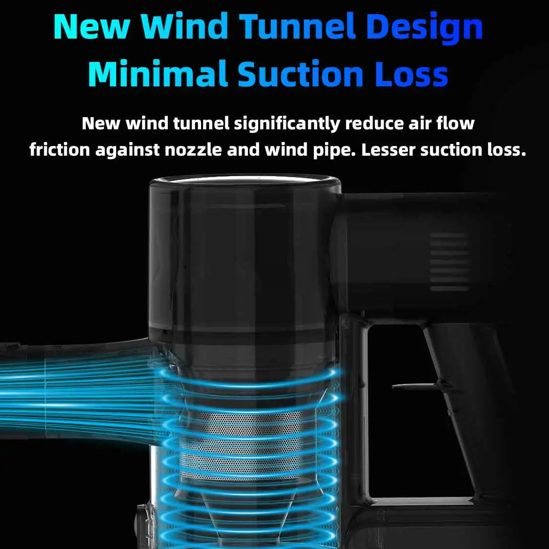 Cordless Handheld Vacuum Cleaner ABIR VC203,19500Pa, Auto Dust Sensor,RGB Ring Light,Magnetic Charging Port,Smart Vacuum Stick